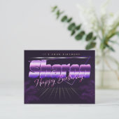 Sharon Prénom Anniversaire de la carte postale (Debout devant)