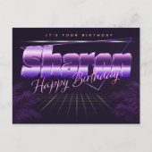 Sharon Prénom Anniversaire de la carte postale (Devant)