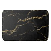 Sharp Black en Gold Marble Badmat (Voorkant)