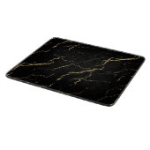 Sharp Black en Gold Marble Snijplank (Hoek)