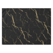 Sharp Black en Gold Marble Tafelkleed (Voorkant (Horizontaal))