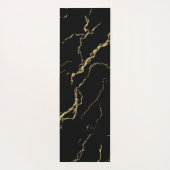 Sharp Black en Gold Marble Yogamat (Achterkant)