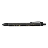 Sharp Black en Gold Marble Zwarte Inkt Pen (Bovenkant)