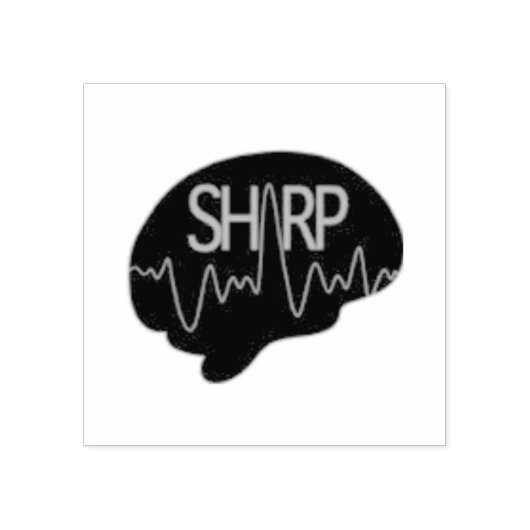 SHARP Brain Stamp Rubberstempel (Afrduk)
