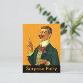 Sharp Dapper Snapper ~ Enterprise Party Invitation Kaart (Staand voorkant)