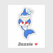 Sharp in Poker met Poker-kaarten Sticker (Vel)