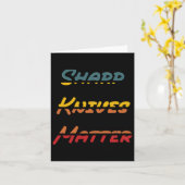Sharp Knives-Sticker Kaart (Gele Bloem)