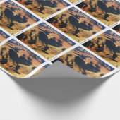 Sharp monteren op Planet Mars Foto Cadeaupapier (Hoek)