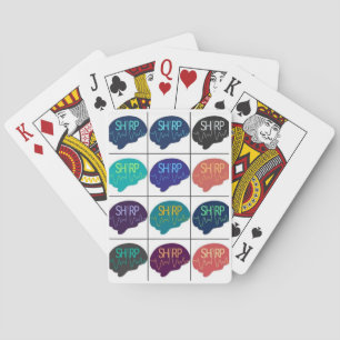 SHARP Multi kleur Brain Speelkaarten
