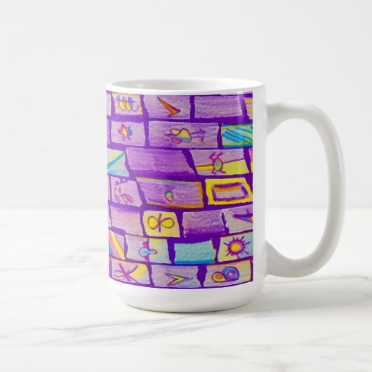 Sharp Paarse stenen Mok (Rechts)