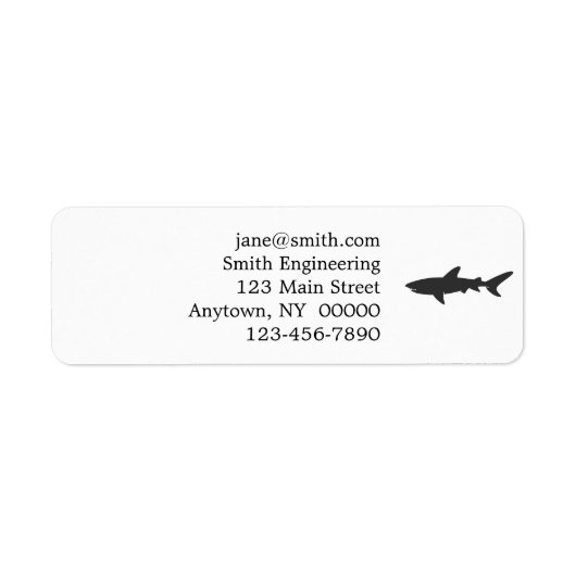 Sharp silhouet - Kies achtergrondkleur Etiket (Voorkant)