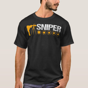 Sharp Sniper Fotograaf Cameraman Shutterbug Pho T-shirt