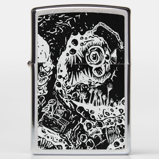 Sharp Teeth Nightmare, Black en White (Voorkant)