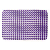 Sharp Waves Zig Zag Royal Paarse en wit Modern Badmat (Voorkant)