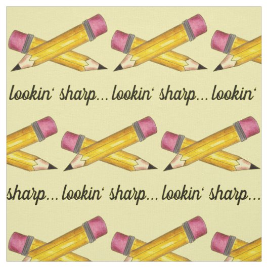 Sharp Yellow #2 potcil School Schrijven Stof (Swatch)