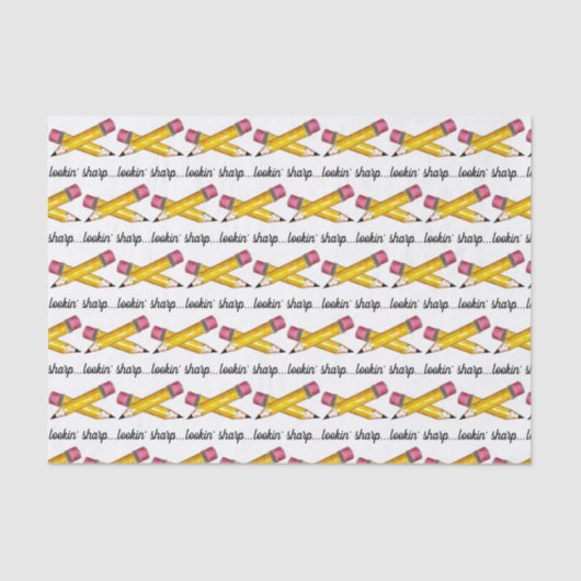 Sharp Yellow #2 potcil School Schrijven Tissuepapier (Voorkant)