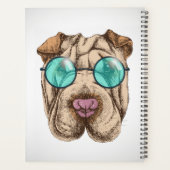 Sharpei dans les lunettes de soleil (Dos)