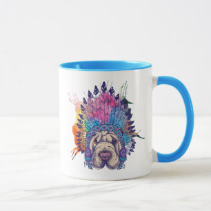 Sharpei Native American Indian Chief Mok