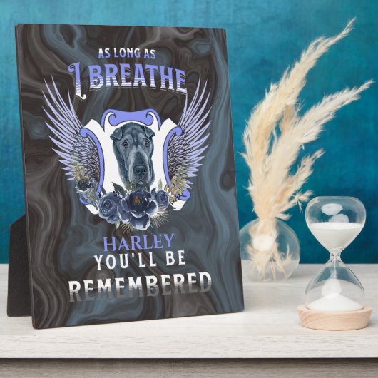Sharpei Tant que je respire Plaque commémorative (Côté)