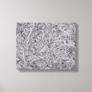 Sharpie Graffiti Canvas Afdruk
