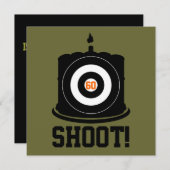 Sharpschutter's 60ste verjaardag - Uitnodiging tot (Voorkant / Achterkant)