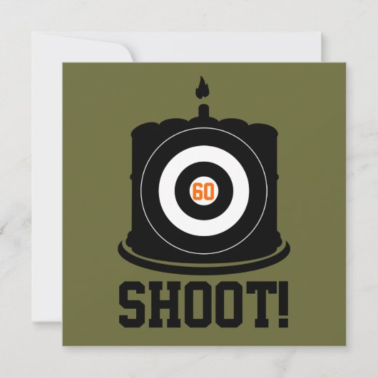 Sharpschutter's 60ste verjaardag - Uitnodiging tot (Voorkant)