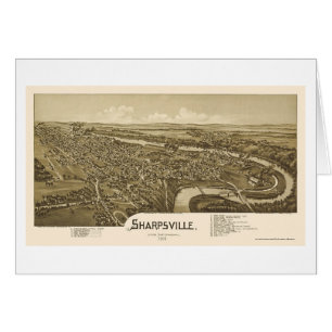 Sharpsville, carte panoramique de PA - 1901