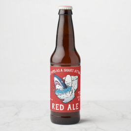 Shart Attack Funny Toilet Shark Bier Etiket
