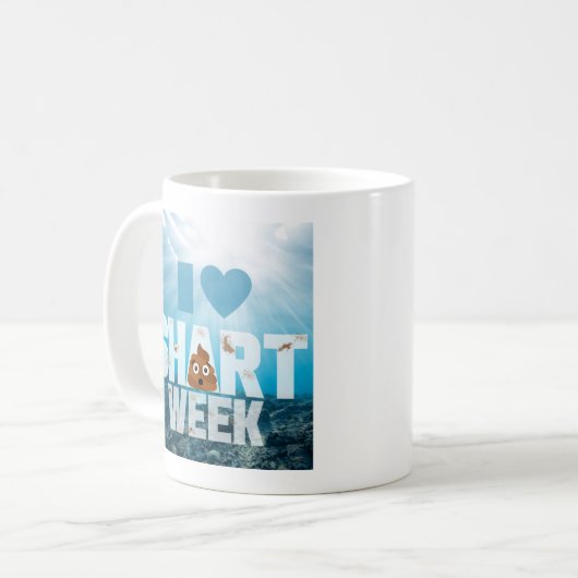 SHART WEEK Mug : UNE PARODE DE SEMAINE DE REQUINS (Devant gauche)