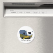 Shasta  Camper - Geel Magneet (Insitu (Vaatwasser))