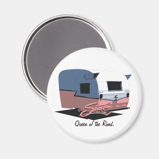Shasta Camper RV - Roze Magneet (Voorkant / Achterkant)