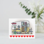 Shasta Camper Trailer RV Briefkaart (Staand voorkant)