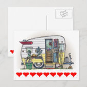 Shasta Camper Trailer RV Briefkaart (Voorkant / Achterkant)