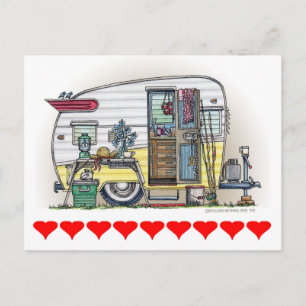 Shasta Camper Trailer RV Briefkaart