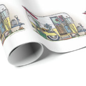 Shasta Camper Trailer RV Cadeaupapier (Rol Hoek)