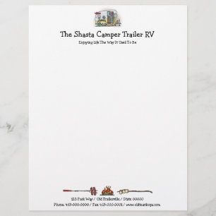 Shasta Camper Trailer RV Custom Briefhoofd