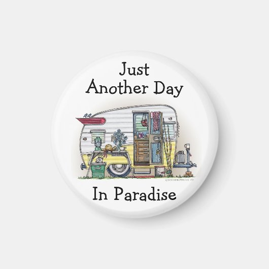 Shasta Camper Trailer RV Magneet (Voorkant)