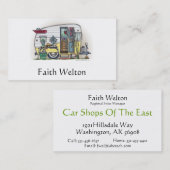 Shasta Camper Trailer RV Visitekaartje (Voorkant / Achterkant)