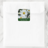 Shasta Daisies Foto Vierkante Sticker (Tas)