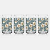 Shasta Daisy Blikvorm Glas (Achterkant)