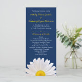 Shasta Daisy Fleur Jaune Programme de mariage de l (Debout devant)