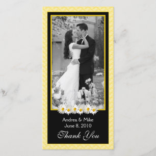 Shasta Daisy Jaune Mariage noir Merci