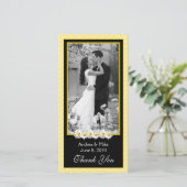 Shasta Daisy Jaune Mariage noir Merci (Debout devant)