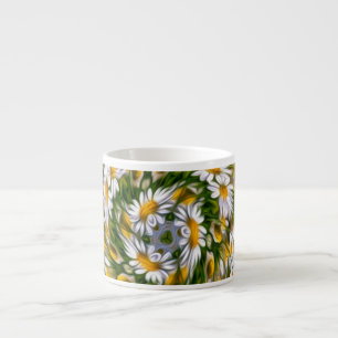  Shasta-daisy-patroon Espresso Kop