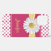 Shasta Daisy Pink Polka Dot Case-Mate iPhone Case (Achterkant (horizontaal))