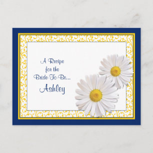 Shasta Daisy Recept Kaart voor de bruid te zijn