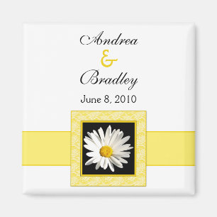 Shasta Daisy "Save the Date" magnenet Magneet