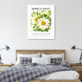 Shasta Daisy  Seed Packet Canvas Afdruk (Insitu (Slaapkamer))