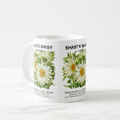Shasta Daisy Seed Packet Koffiemok (Voorkant links)