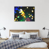 Shasta Daisy Sparkle Wrapped Canvas Afdruk (Insitu (Slaapkamer))